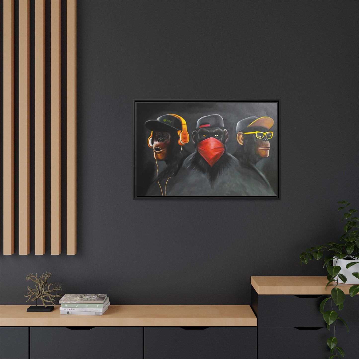 + Three wise monkeys +