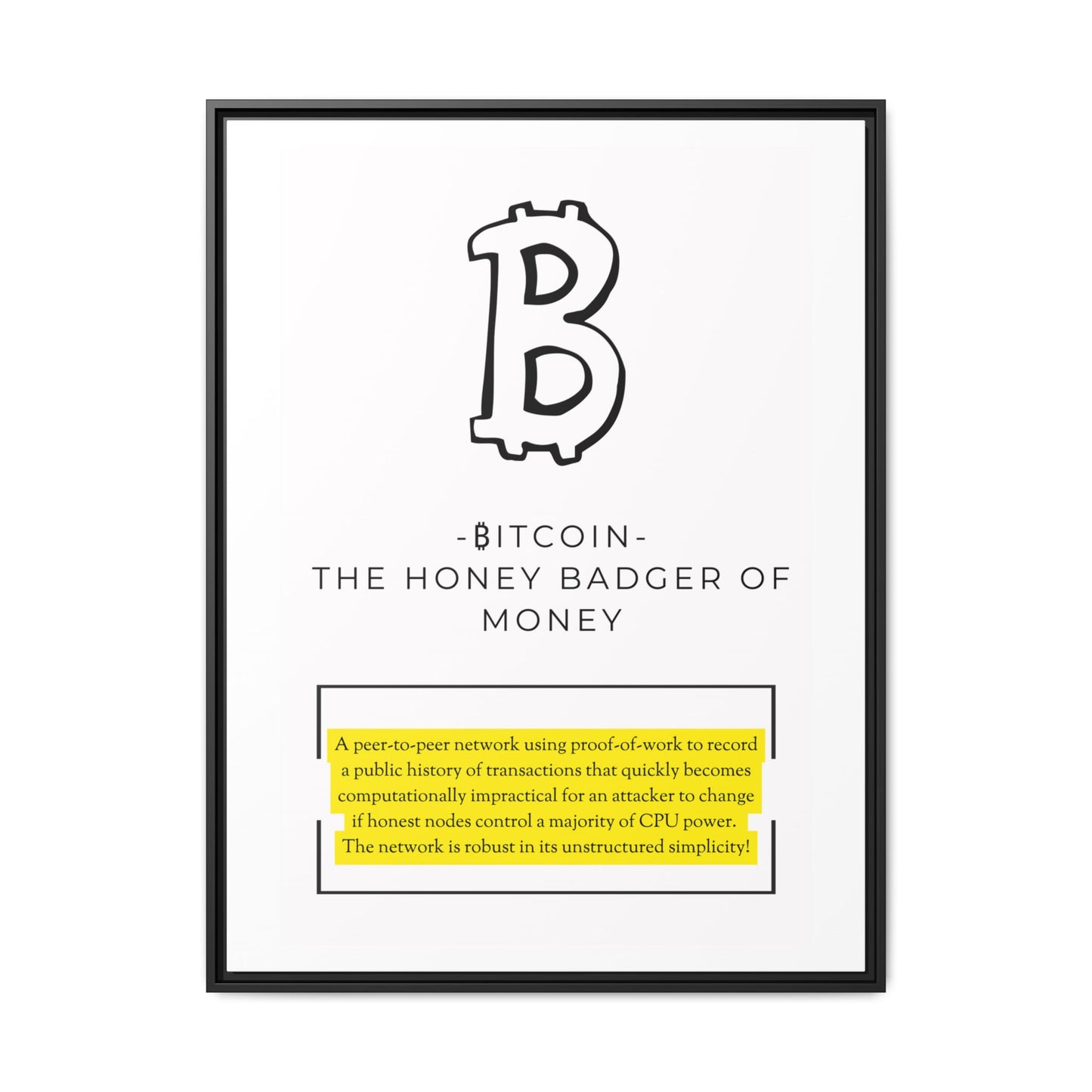 + ₿itcoin - Honey Badger of money +
