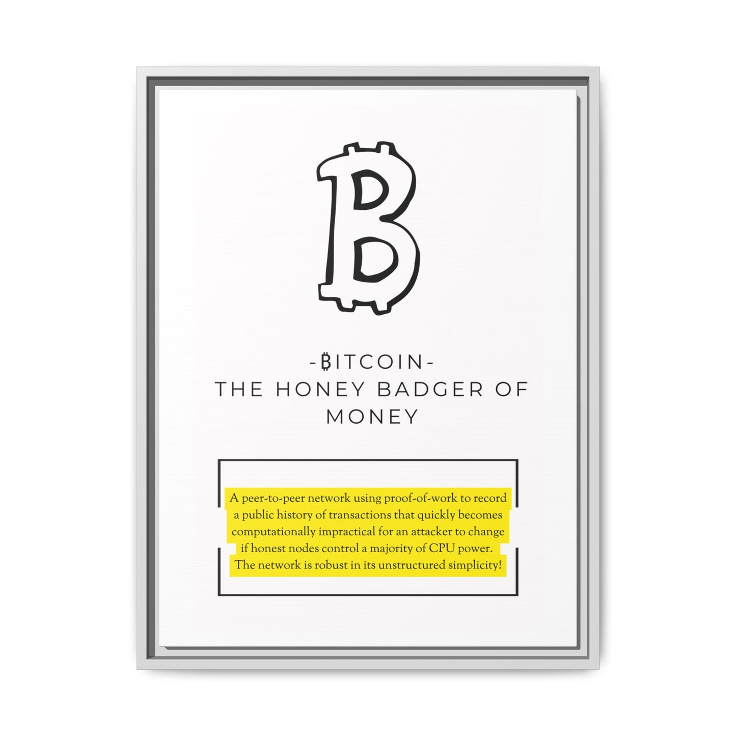 + ₿itcoin - Honey Badger of money +